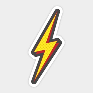 Lightning Bolt - Halftone Design Sticker